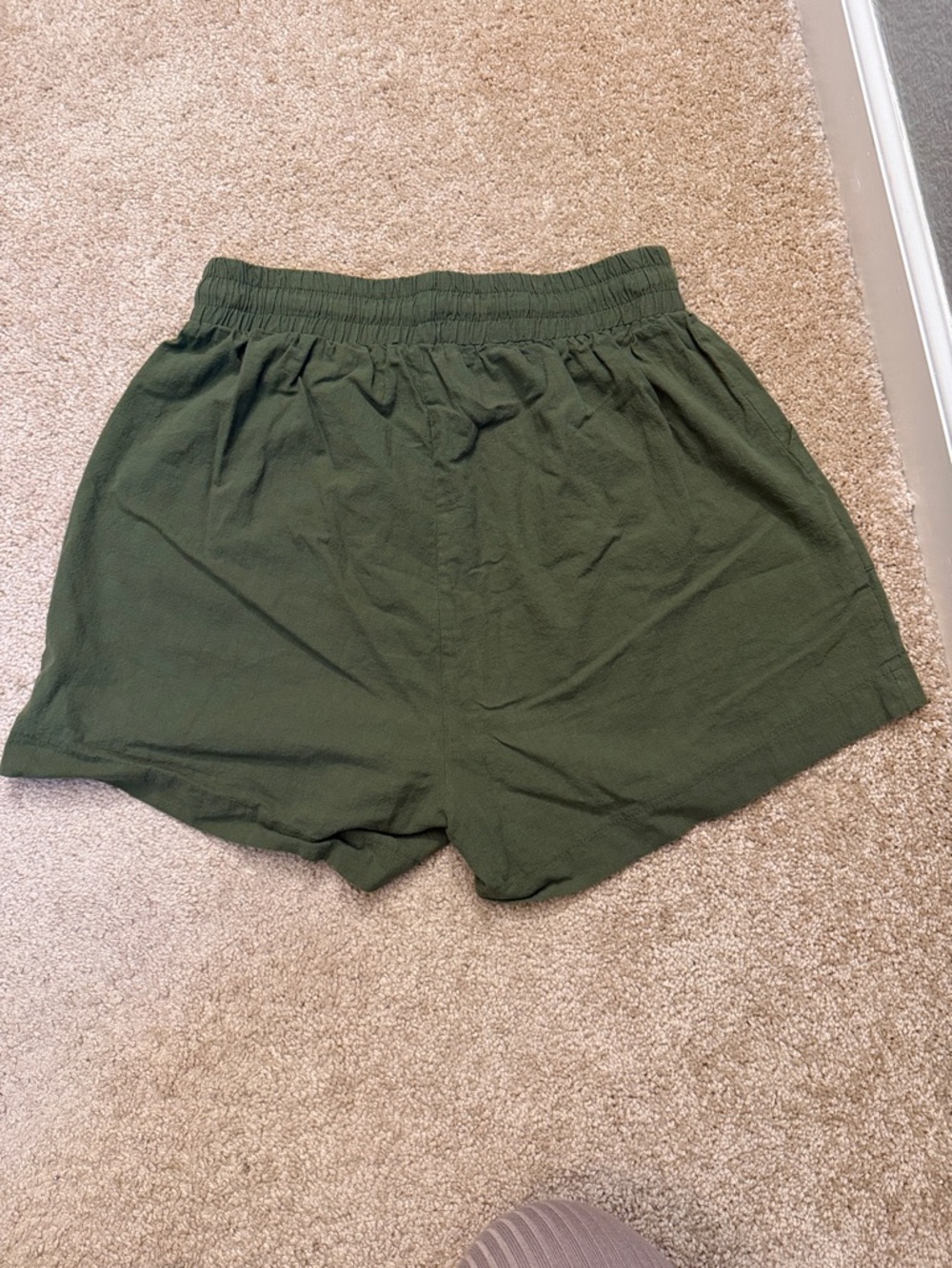 Amazon Beyove 100% cotton Olive Green Button-Up Shirt & Drawstring Shorts Set - Picture 10 of 12